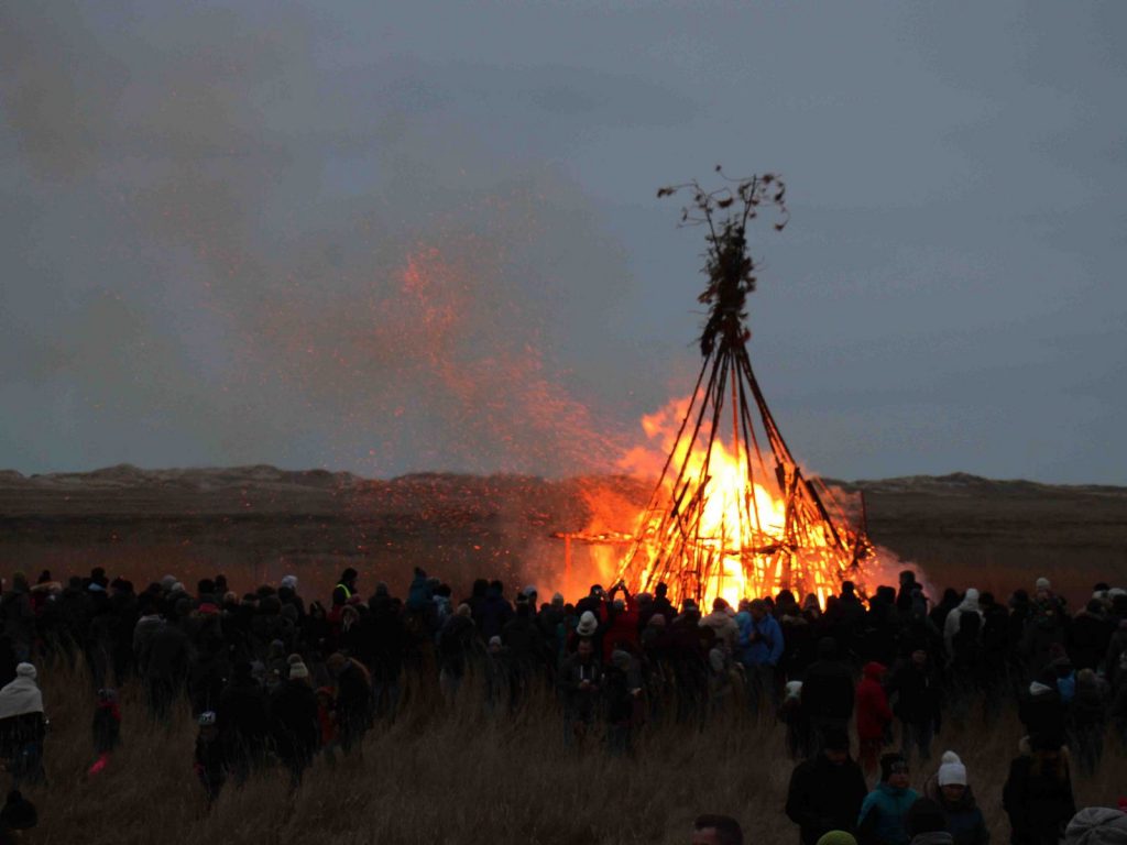 Osterfeuer in St. Peter-Ording